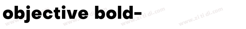 objective bold字体转换